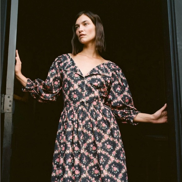 Christy Dawn - Anastasia Dress - Night Rose Lattice - XS - NWT - Picture 3 of 7